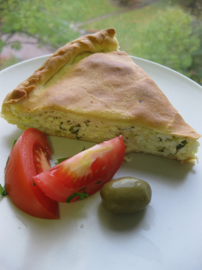 Tvorog Pie with Greek Horiatiko Pastry