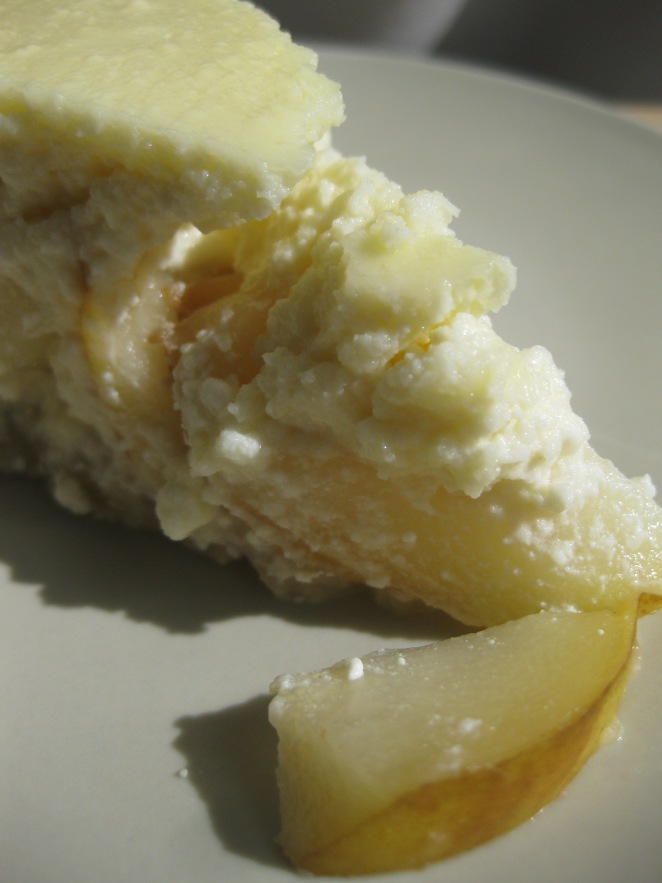 Russian-style Pear Cheesecake